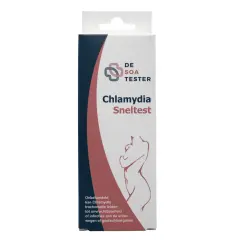 Chlamydia Sneltest-förpackning. Kan hjälpa till att identifiera symtom klamydia man. Obehandlad klamydia kan leda till infertilitet.