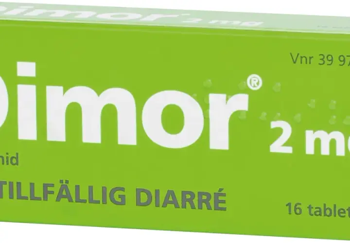 Dimor 2 mg loperamid mot tillfällig diarré. Kan vara till hjälp vid orolig mage, även om det inte är direkt kopplat till corona.