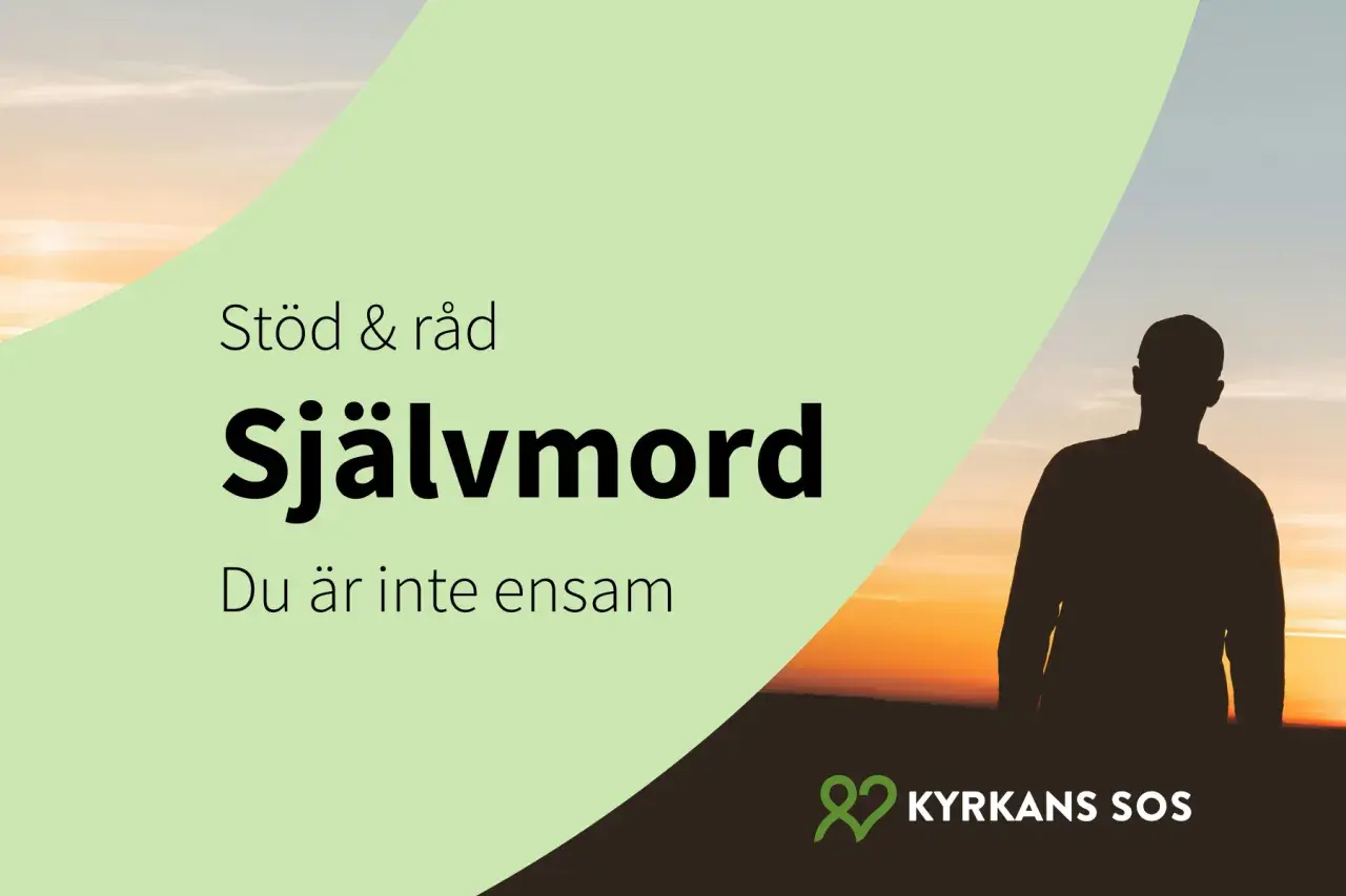 Stöd & råd vid självmord. Du är inte ensam. Kyrkans SOS erbjuder hjälp.